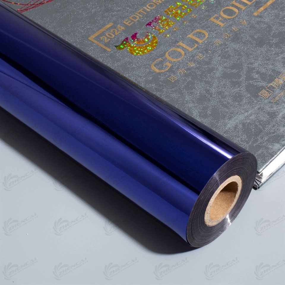 blue fabricstamping foil